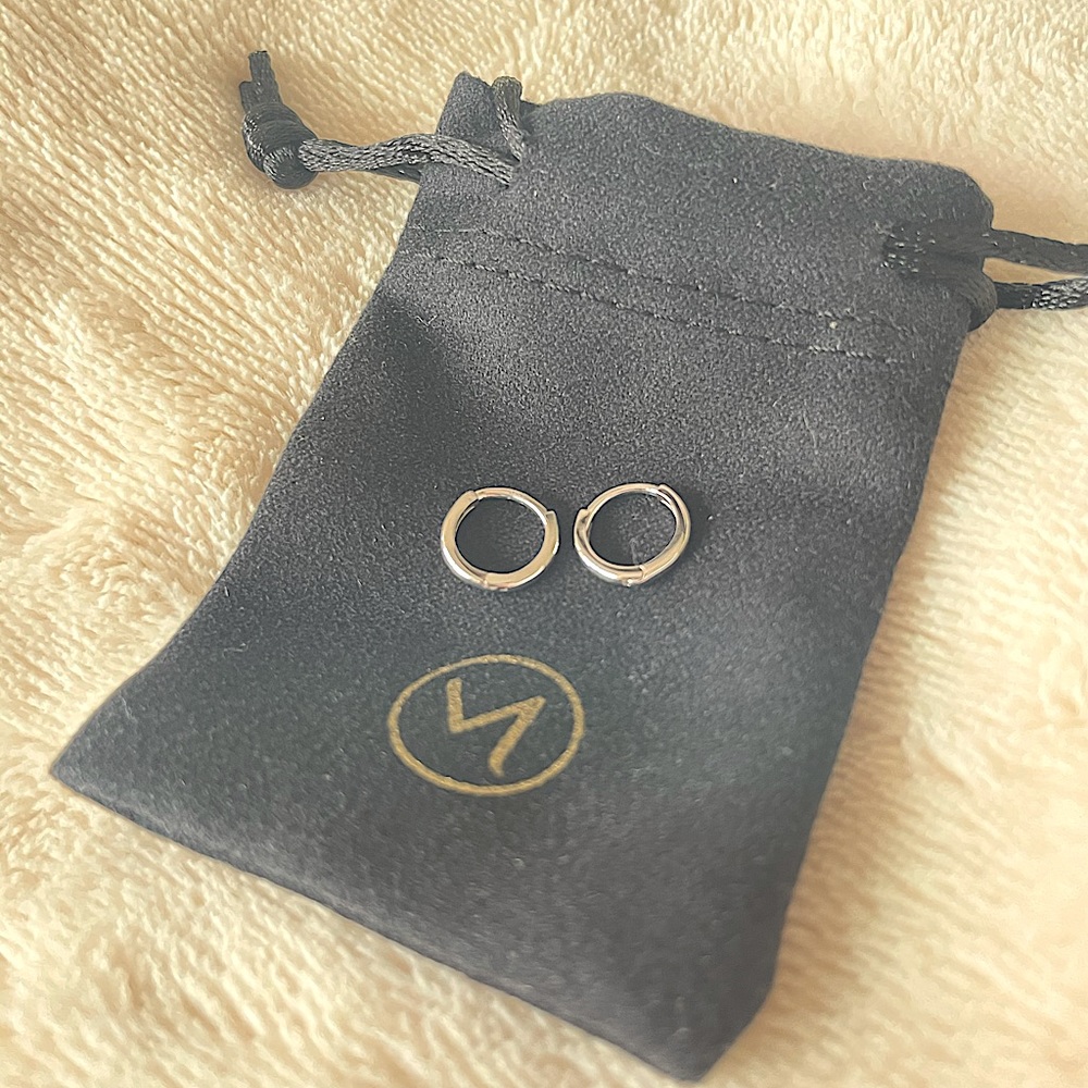 Mejuri Silver Mini Hoops (pair)